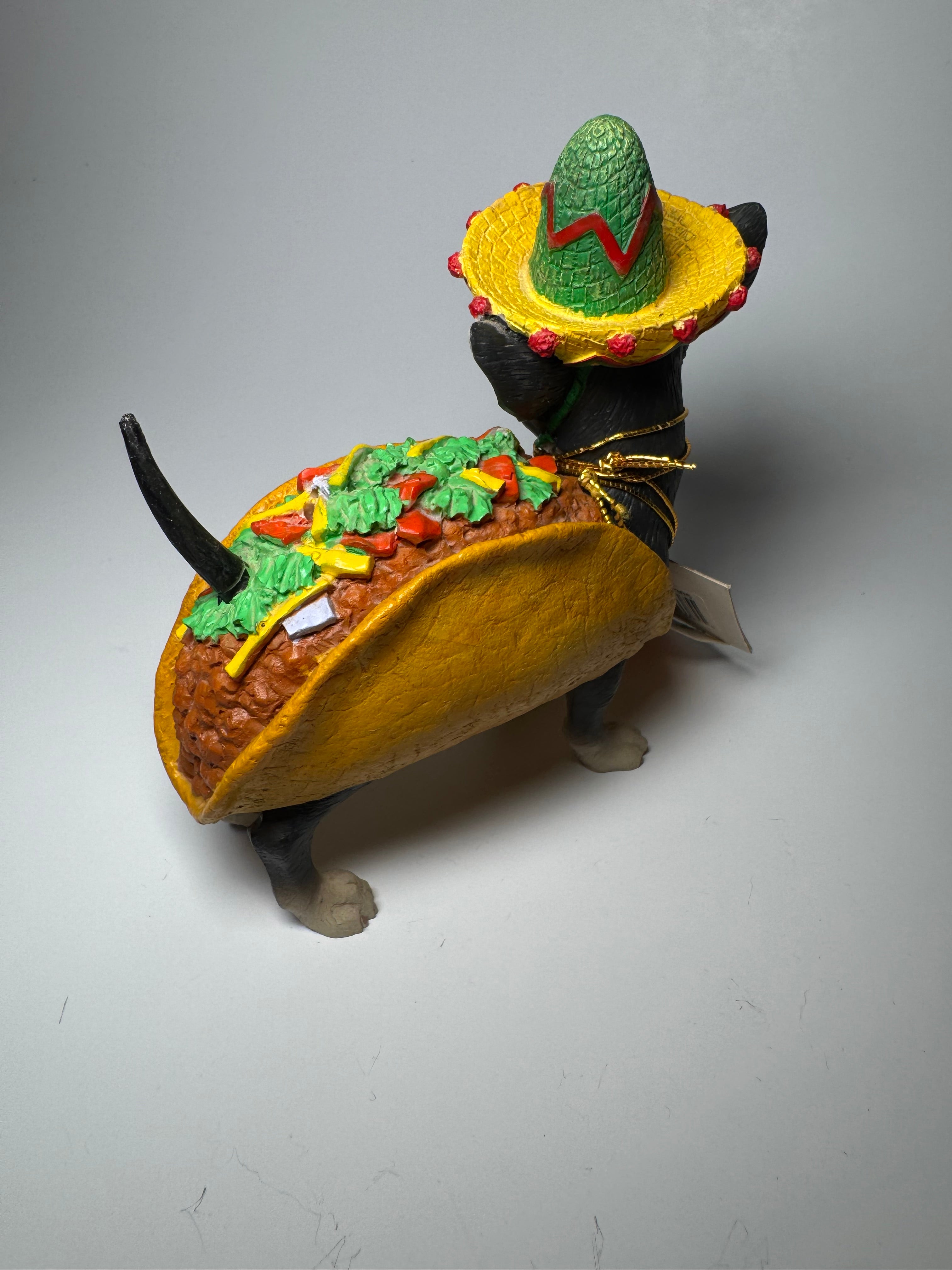 Aye Chihuahua Taco Chihuahua Figurine by Westland Giftware Sombrero Dog Statue Vintage Collectible