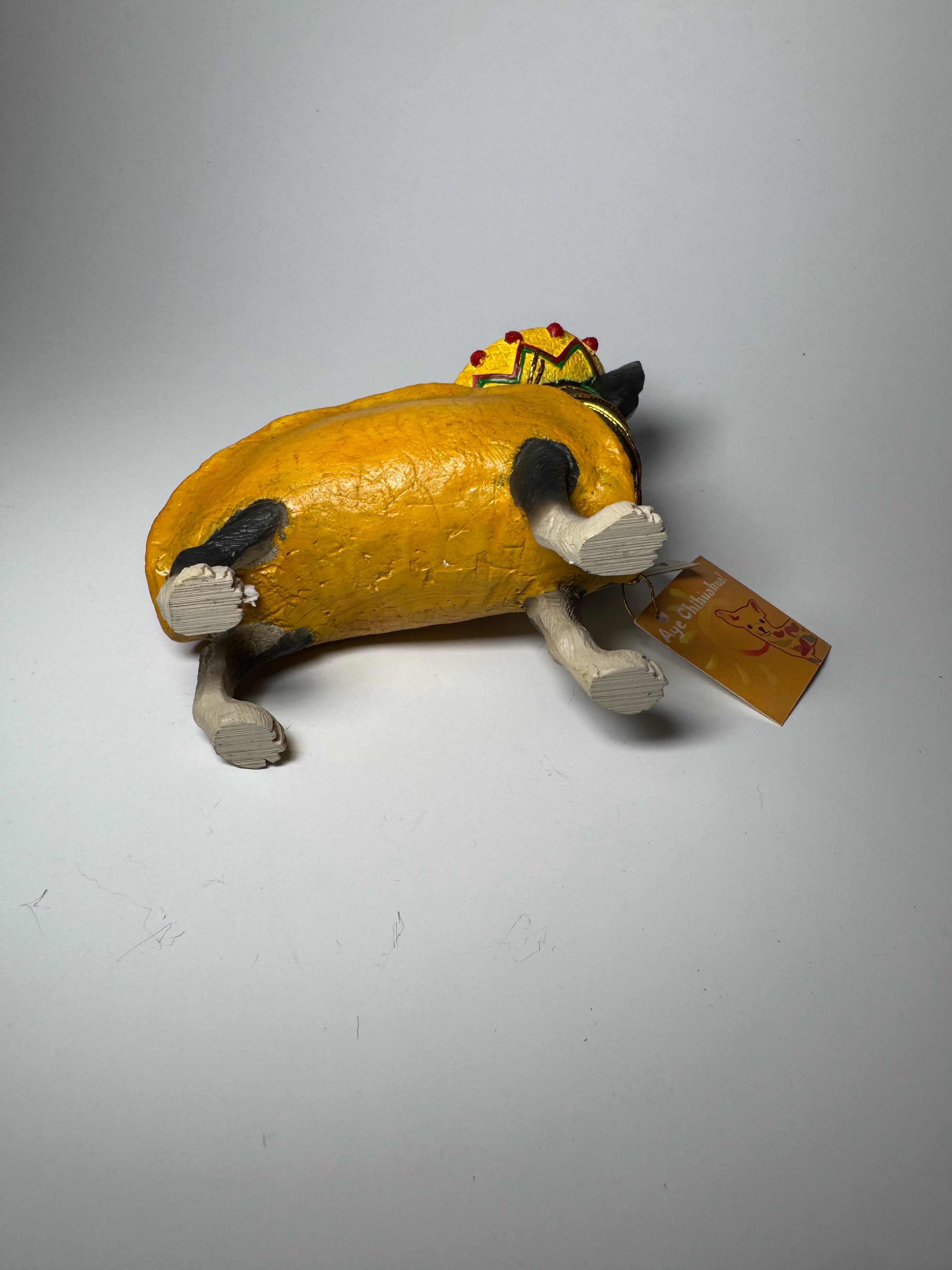 Aye Chihuahua Taco Chihuahua Figurine by Westland Giftware Sombrero Dog Statue Vintage Collectible
